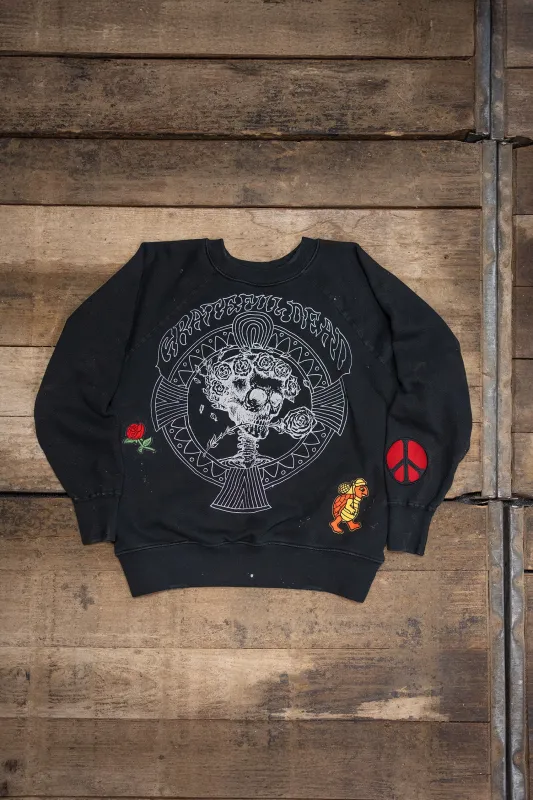 GRATEFUL DEAD THE MUSIC NEVER STOPPED SHRUNKEN SWEATSHIRT sold by MadeWorn