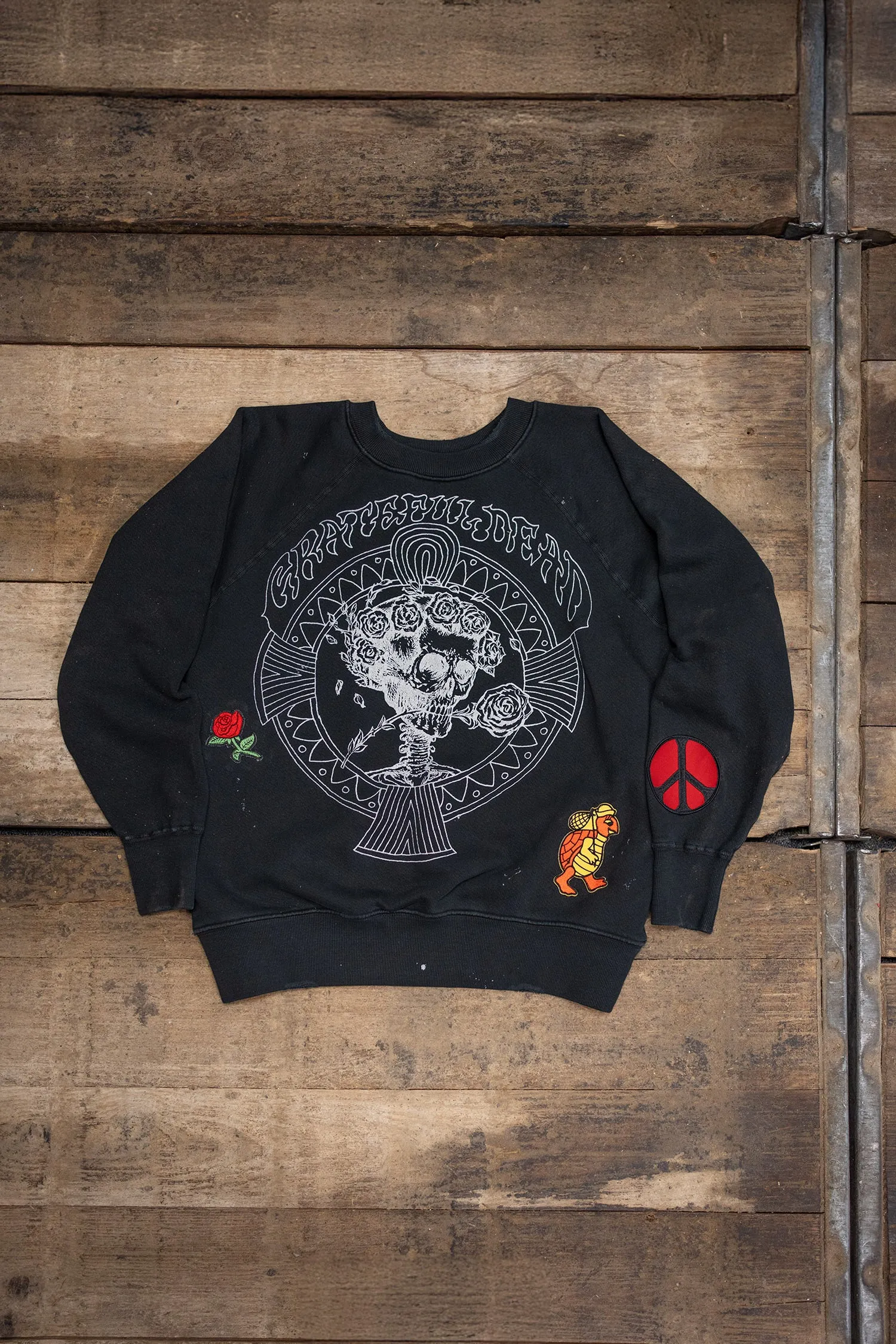 GRATEFUL DEAD THE MUSIC NEVER STOPPED SHRUNKEN SWEATSHIRT sold by MadeWorn