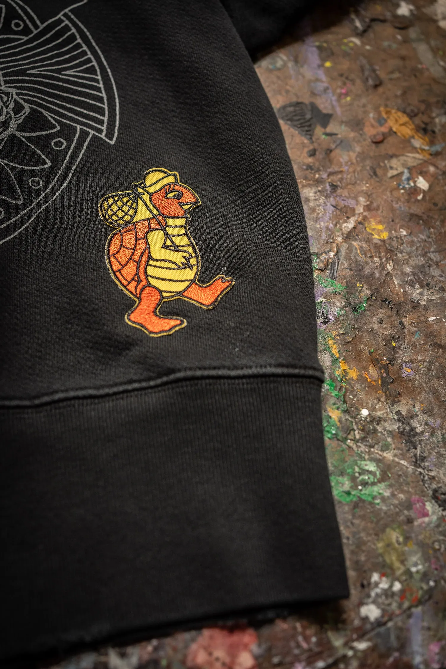 GRATEFUL DEAD THE MUSIC NEVER STOPPED SHRUNKEN SWEATSHIRT sold by MadeWorn product image thumbnail 4