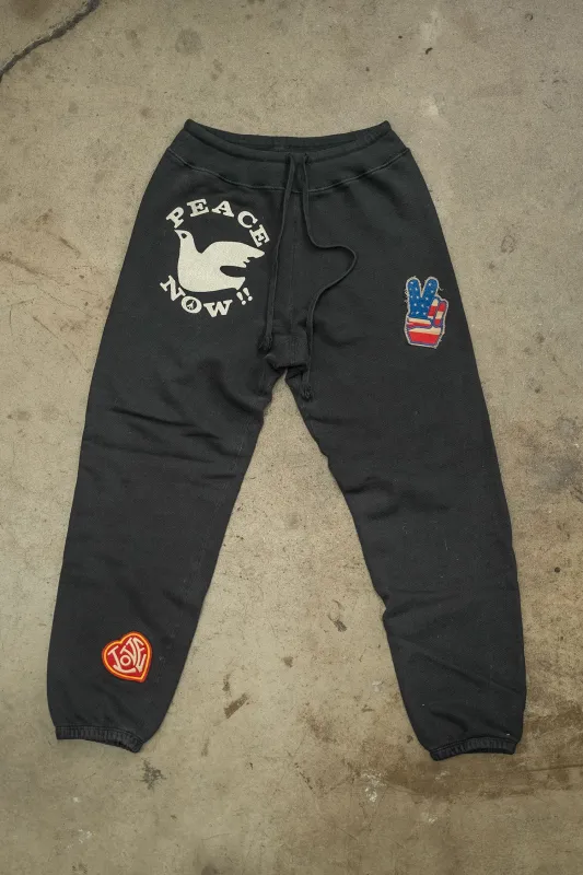 MADE WORN PEACE NOW WOMEN'S SWEATPANTS sold by MadeWorn