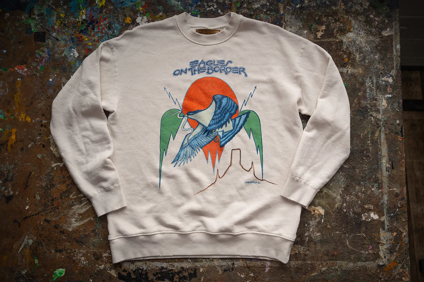 EAGLES ON THE BORDER CLASSIC SWEATSHIRT sold by MadeWorn product image thumbnail 3