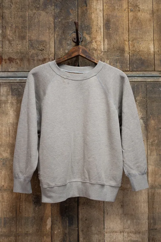 MADE WORN DESTROYED HEATHER SHRUNKEN SWEATSHIRT sold by MadeWorn