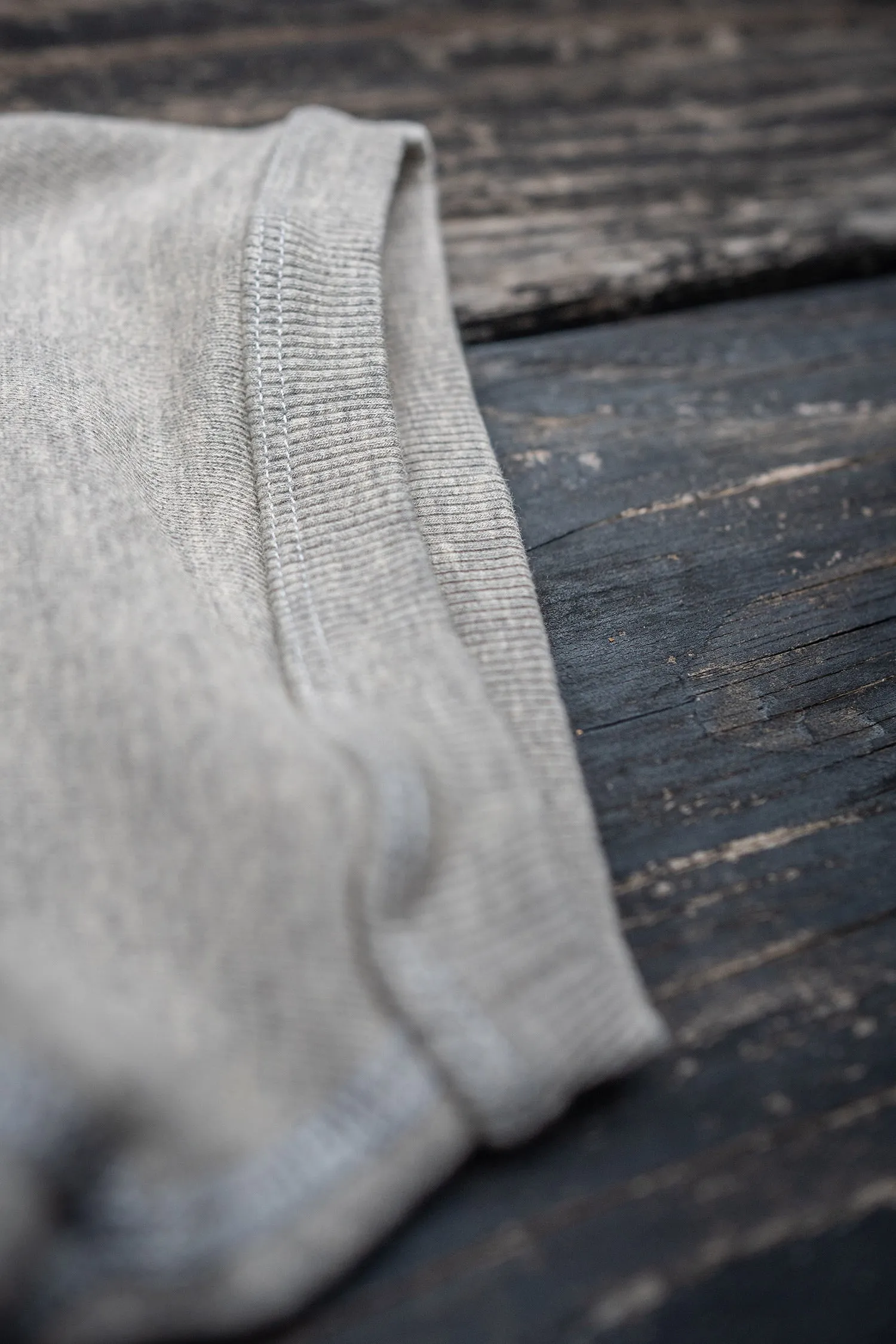 MADE WORN DESTROYED HEATHER SHORT SLEEVE SWEATSHIRT sold by MadeWorn product image thumbnail 5