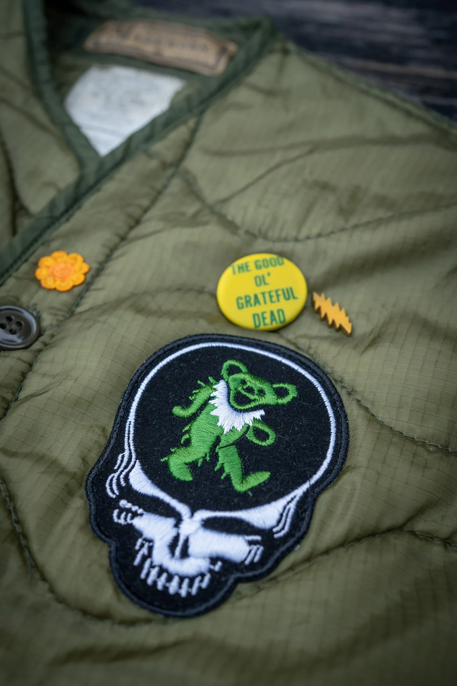 GRATEFUL DEAD HEAD LINER JACKET sold by MadeWorn product image thumbnail 4