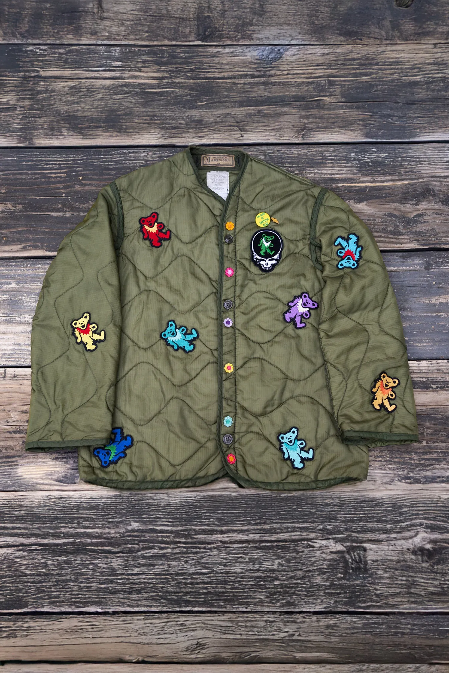 GRATEFUL DEAD HEAD LINER JACKET sold by MadeWorn