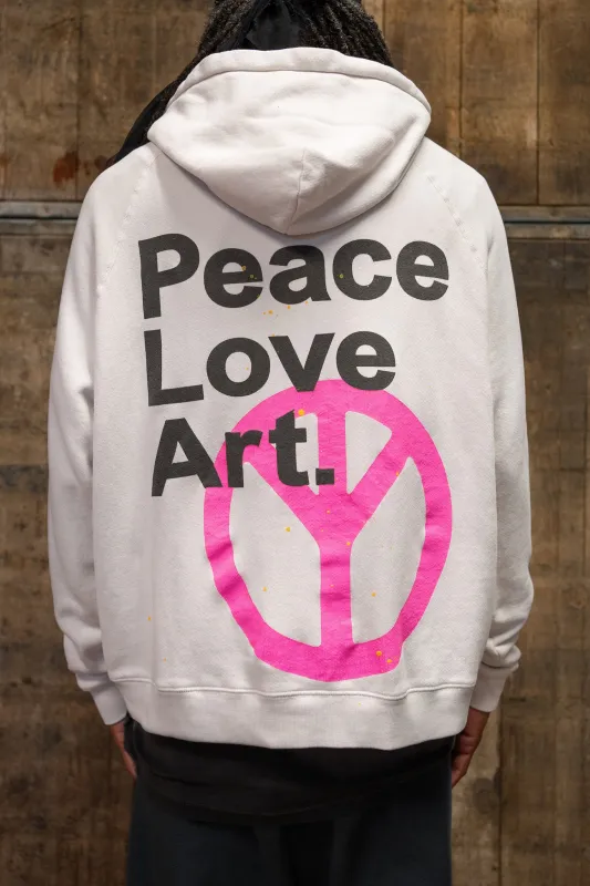 MADE WORN PEACE LOVE ART. OVERSIZED HOODIE sold by MadeWorn