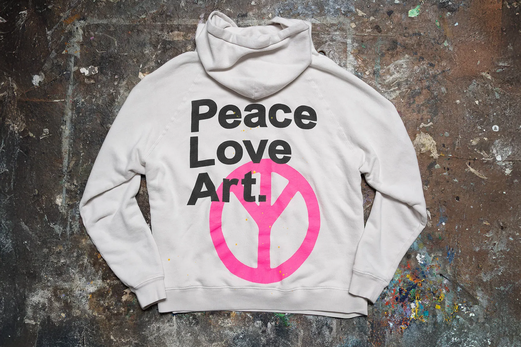 MADE WORN PEACE LOVE ART. OVERSIZED HOODIE sold by MadeWorn product image thumbnail 3