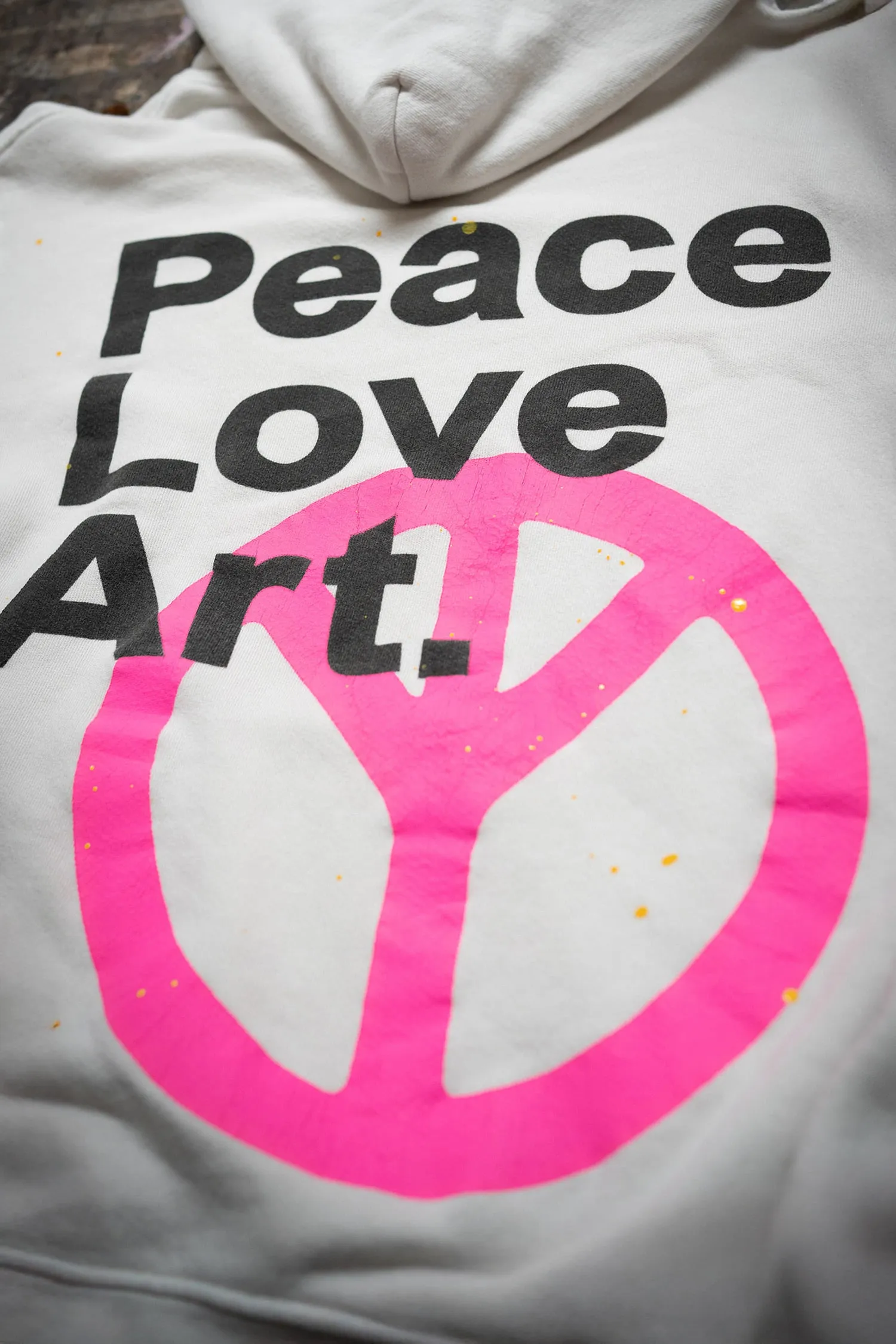 MADE WORN PEACE LOVE ART. OVERSIZED HOODIE sold by MadeWorn product image thumbnail 5