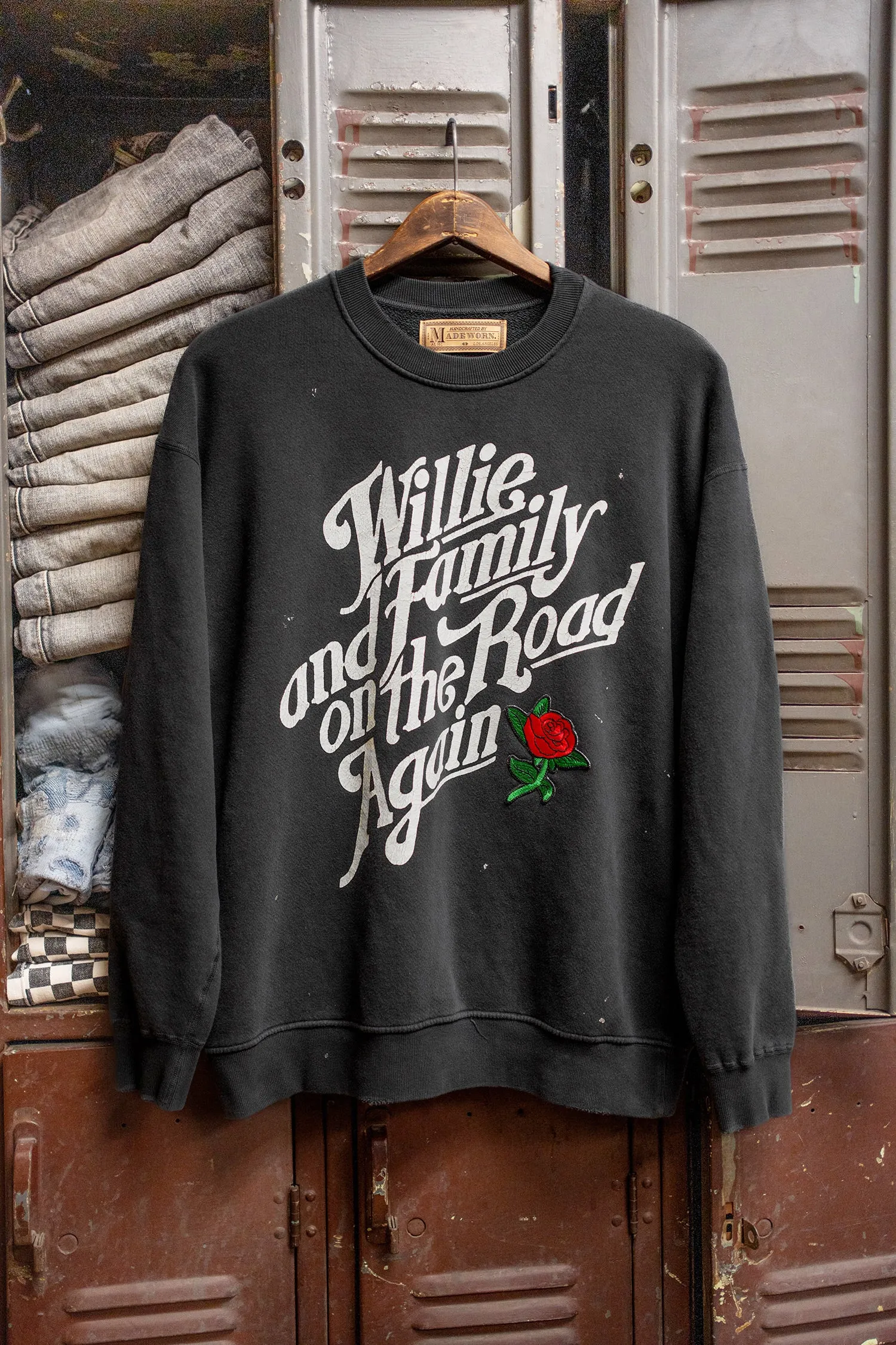 WILLIE NELSON FIRST ROSE OF SPRING CLASSIC CREW SWEATSHIRT sold by MadeWorn