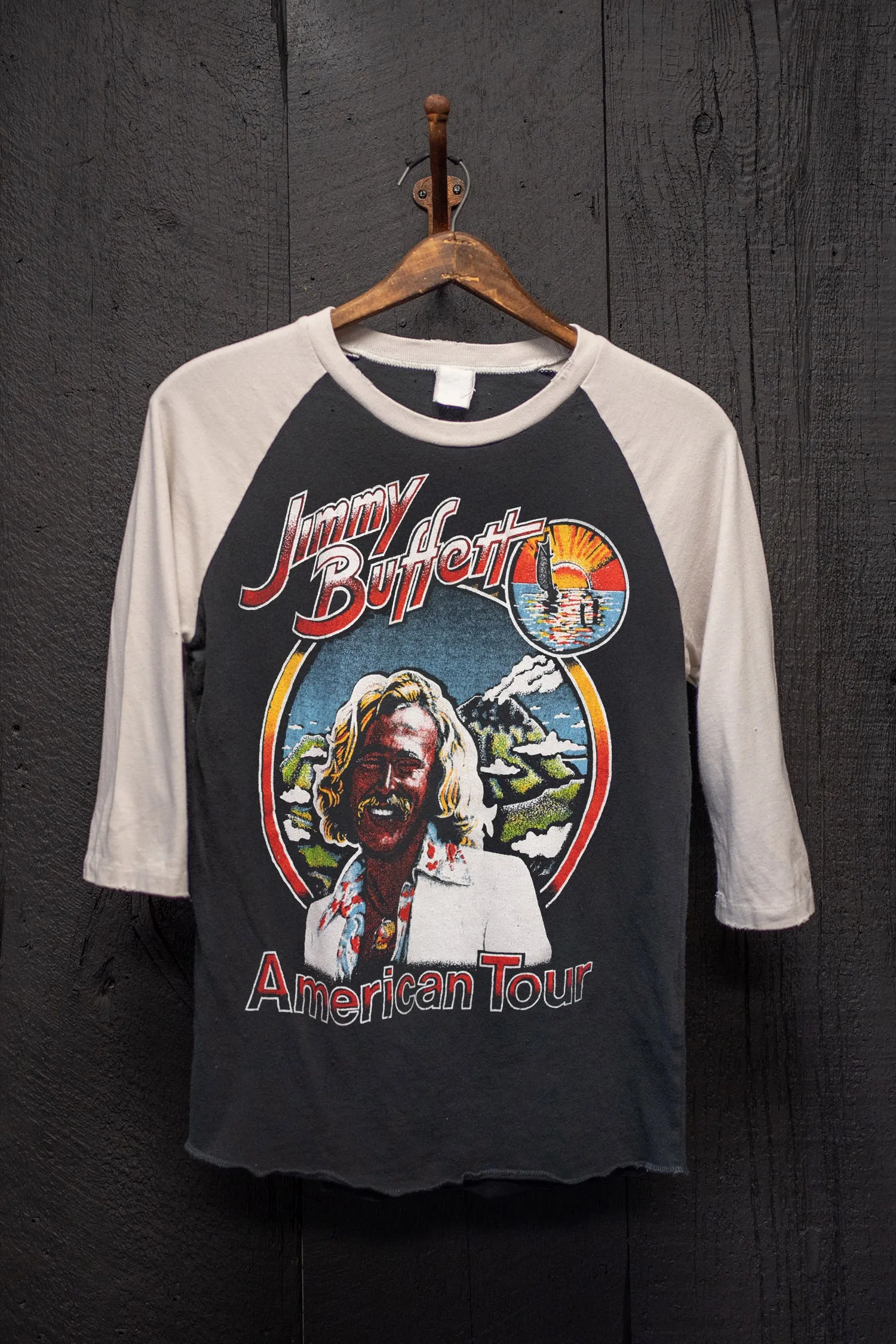 JIMMY BUFFETT AMERICAN TOUR RAGLAN sold by MadeWorn