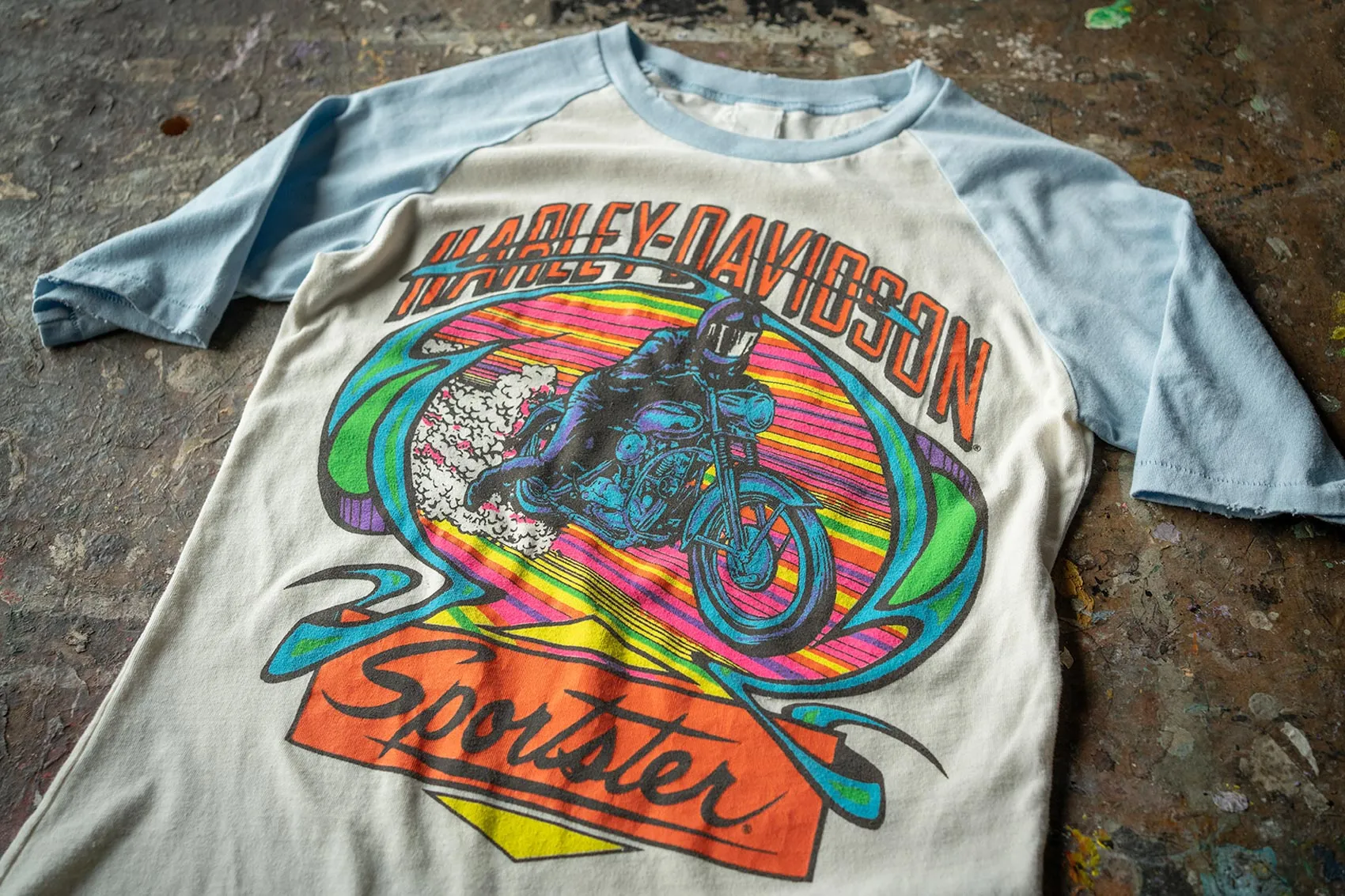 HARLEY DAVIDSON SPORTSTER SHORT SLEEVE RAGLAN sold by MadeWorn product image thumbnail 3