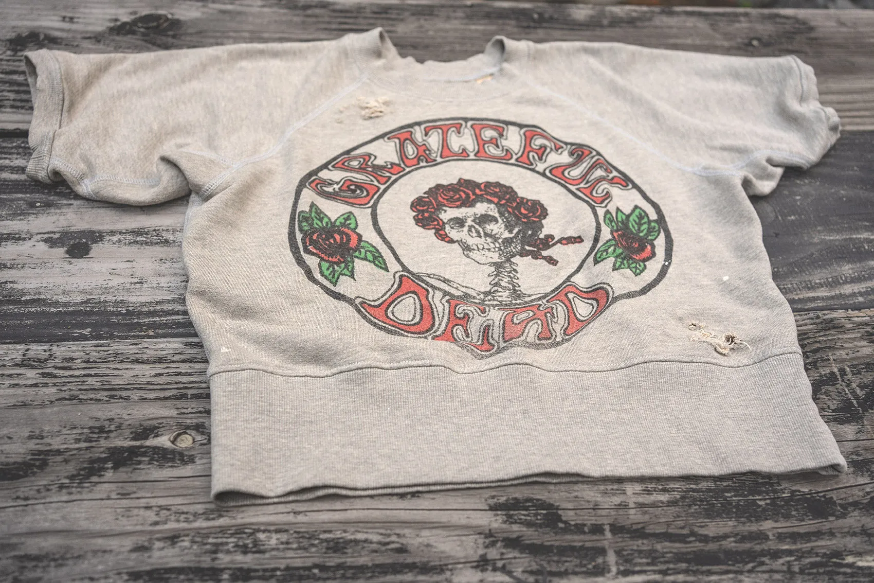 GRATEFUL DEAD SUGAR MAGNOLIA SHORT SLEEVE SWEATSHIRT sold by MadeWorn product image thumbnail 3