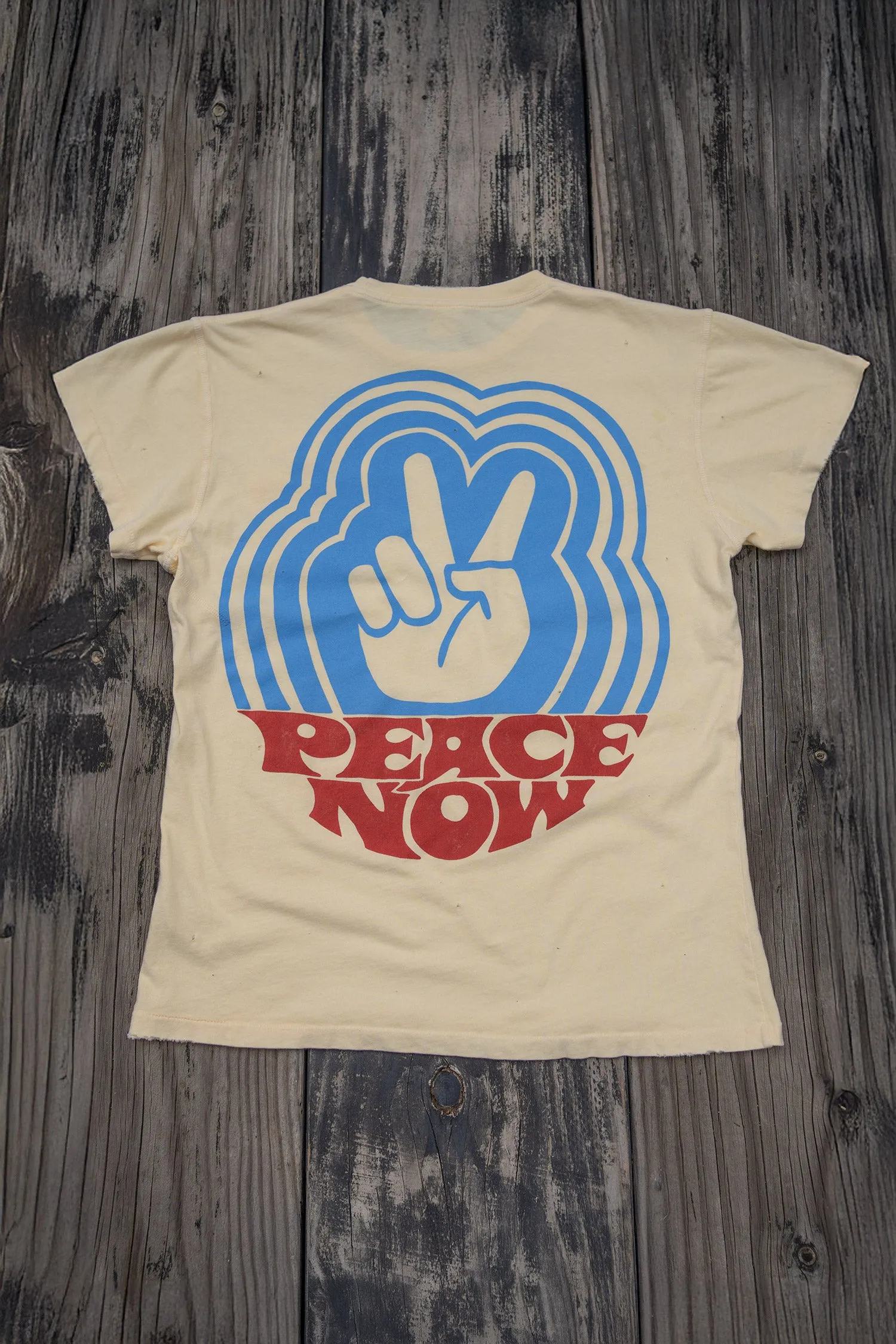 MADE WORN PEACE NOW POCKET TEE sold by MadeWorn product image thumbnail 2