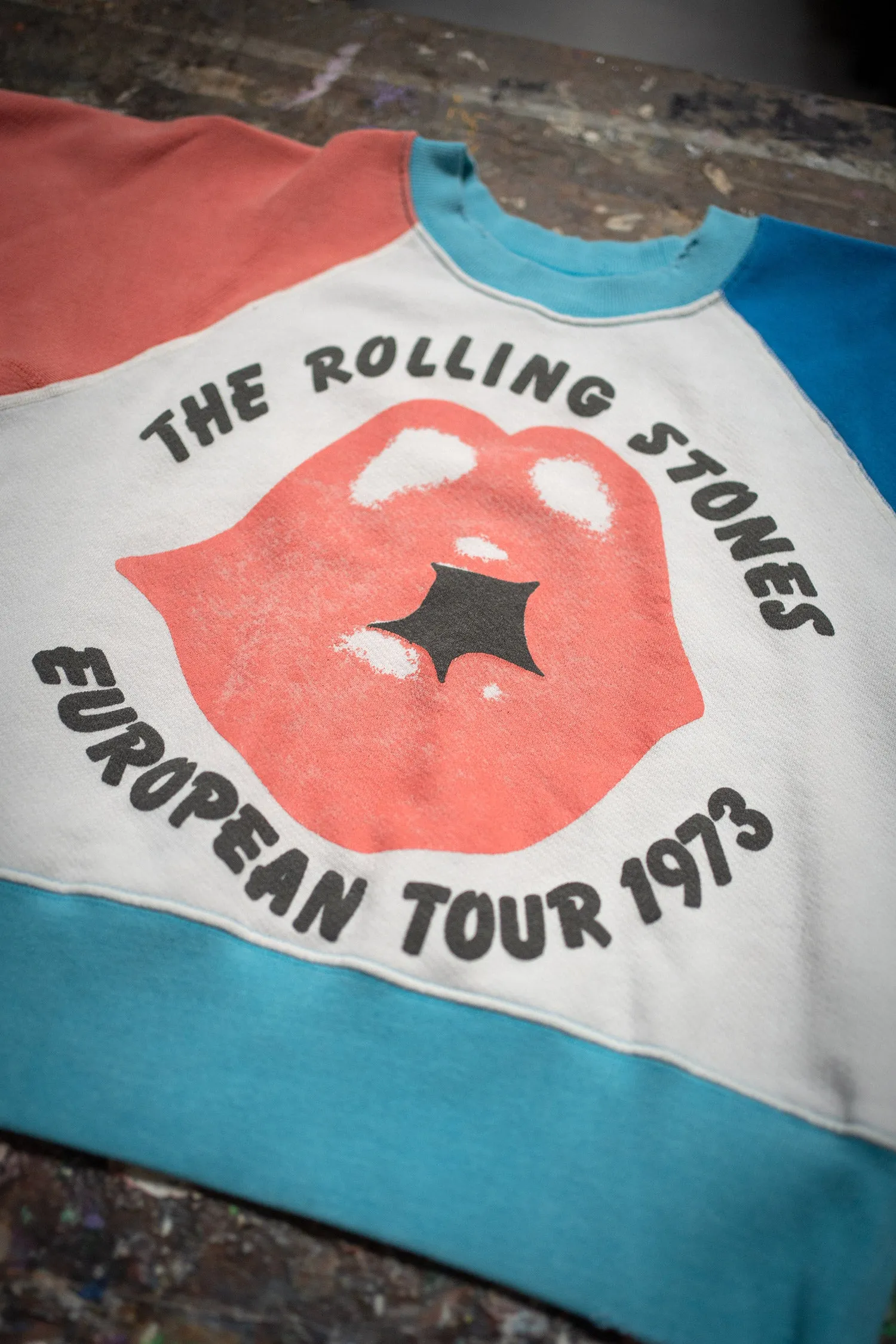 ROLLING STONES COLOR BLOCK SHORT SLEEVE SWEATSHIRT sold by MadeWorn product image thumbnail 5