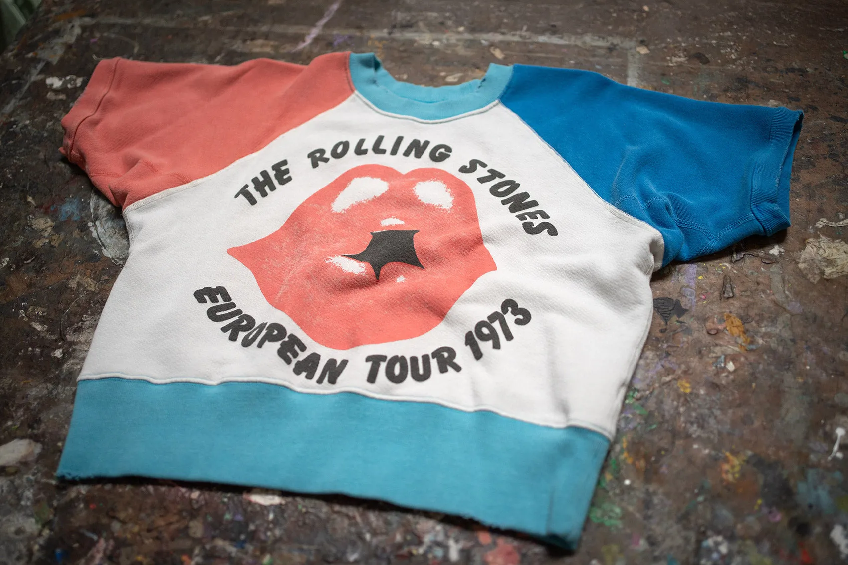 ROLLING STONES COLOR BLOCK SHORT SLEEVE SWEATSHIRT sold by MadeWorn product image thumbnail 3
