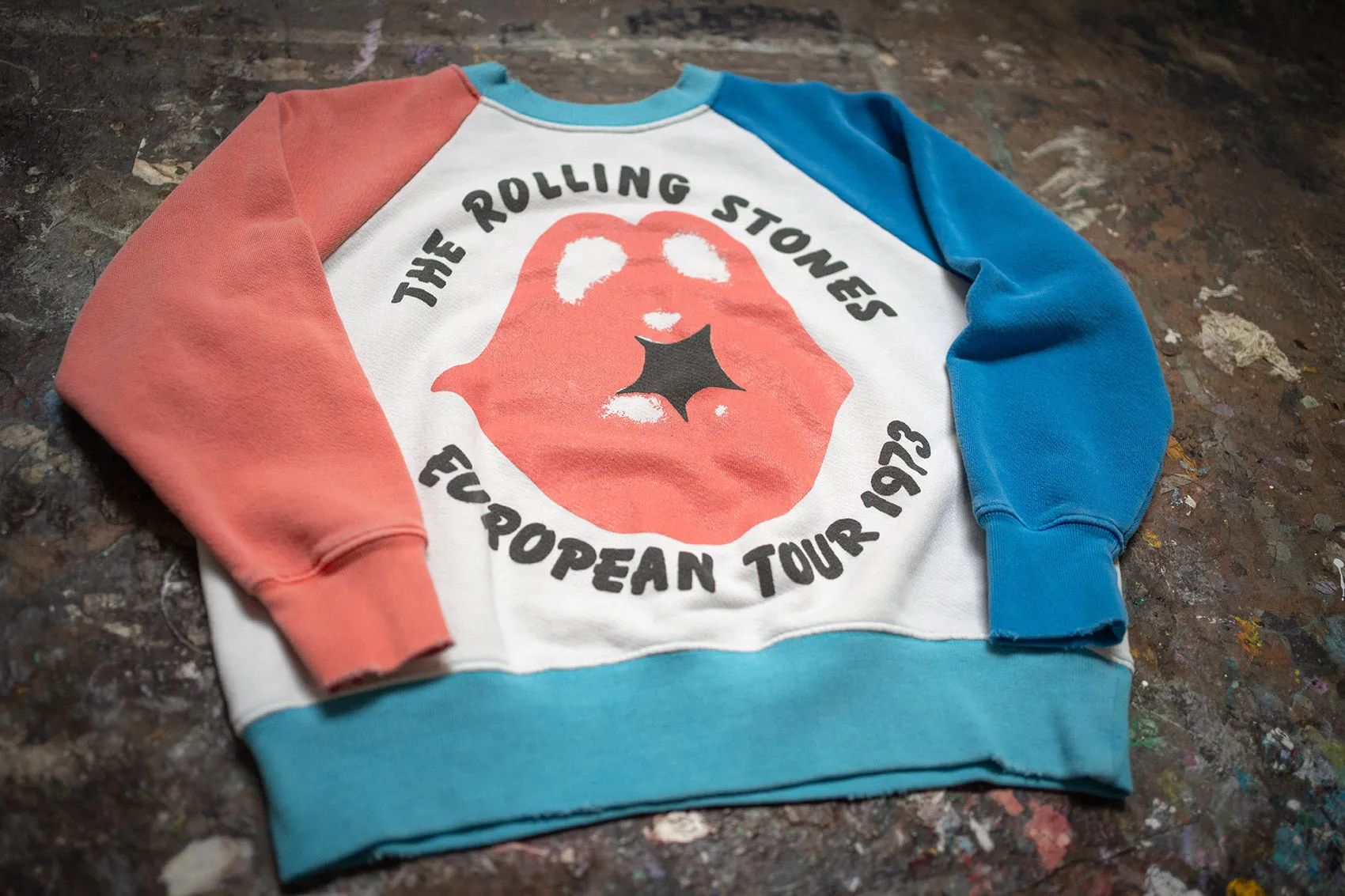 ROLLING STONES COLOR BLOCK SHRUNKEN SWEATSHIRT sold by MadeWorn product image thumbnail 3
