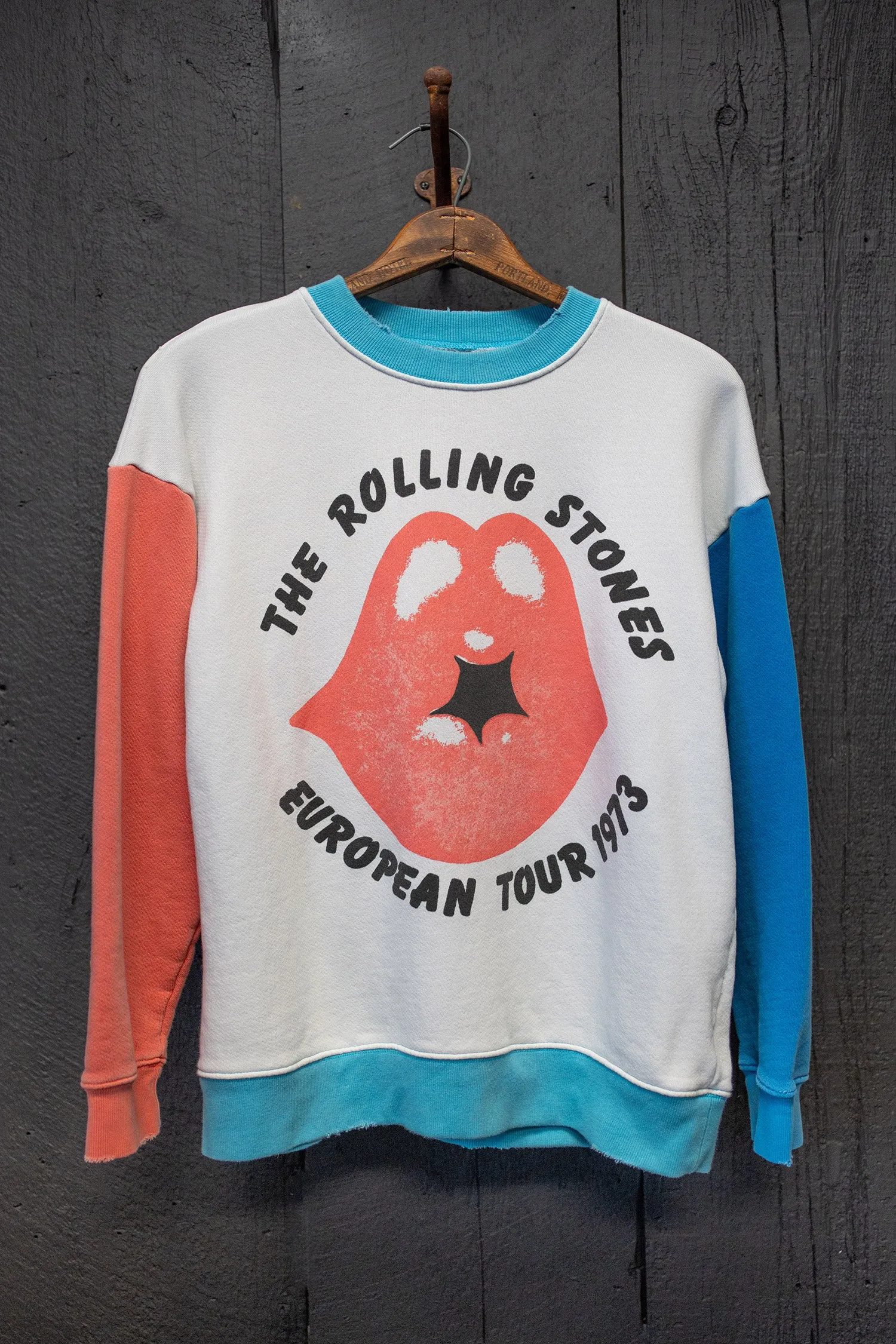 ROLLING STONES COLOR BLOCK CLASSIC CREW SWEATSHIRT sold by MadeWorn