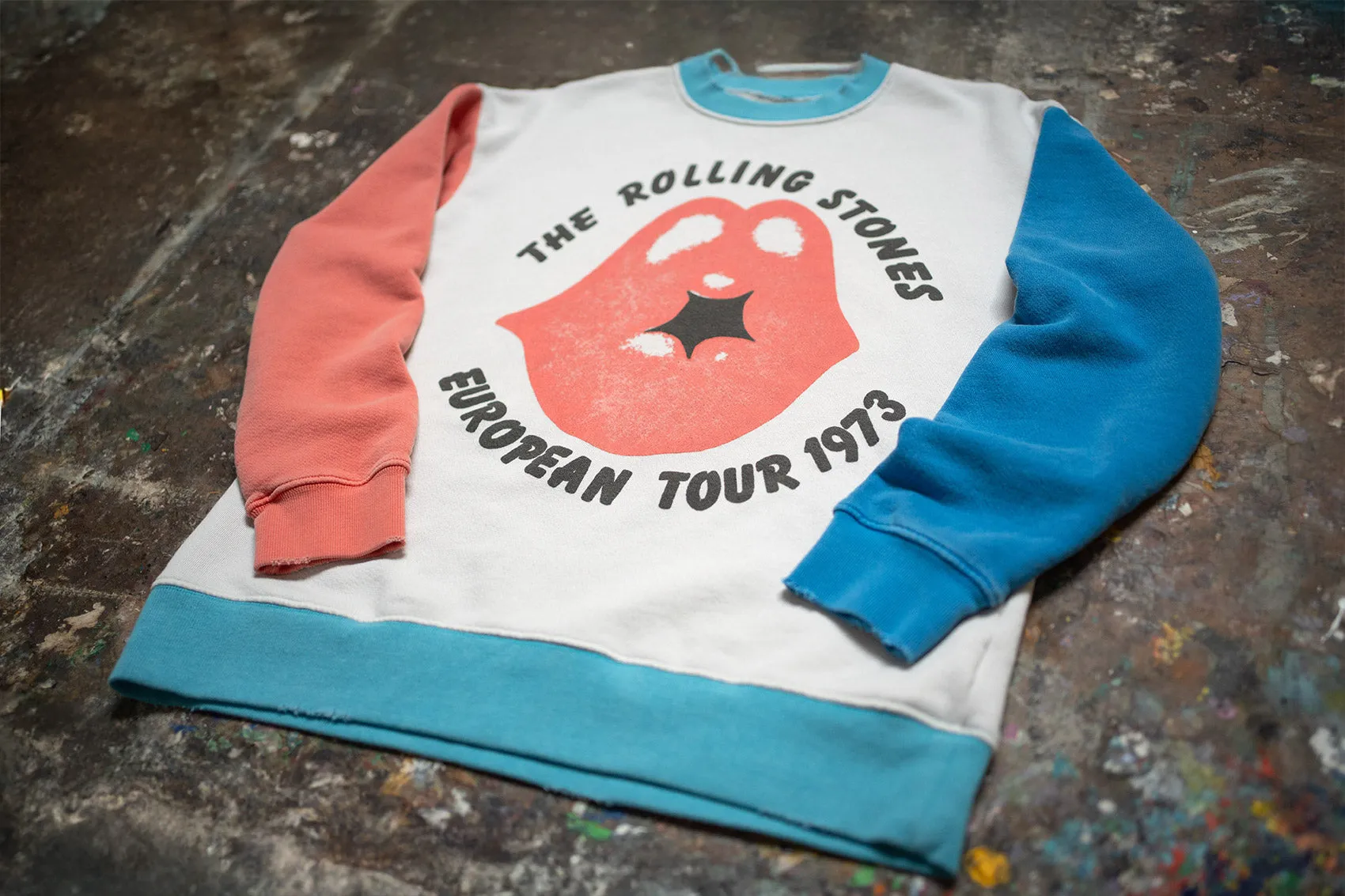 ROLLING STONES COLOR BLOCK CLASSIC CREW SWEATSHIRT sold by MadeWorn product image thumbnail 3