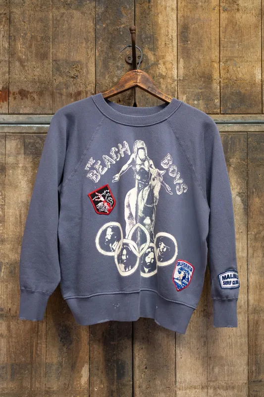 THE BEACH BOYS SURF CLUB SHRUNKEN SWEATSHIRT made by MadeWorn
