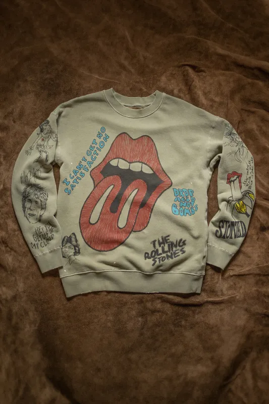 ROLLING STONES SKETCH CLASSIC CREW SWEATSHIRT sold by MadeWorn