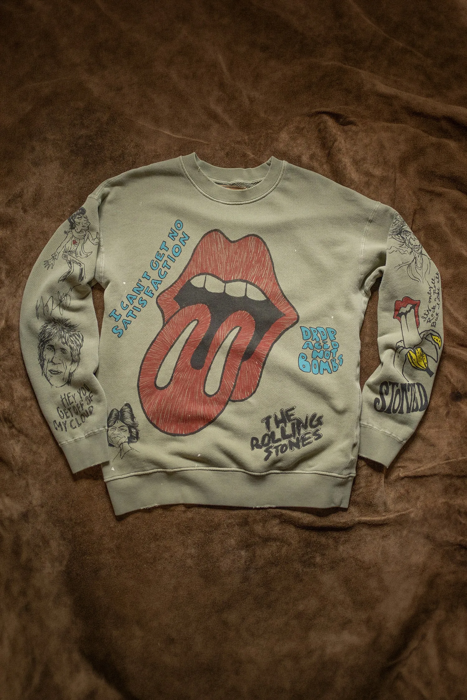 ROLLING STONES SKETCH CLASSIC CREW SWEATSHIRT sold by MadeWorn
