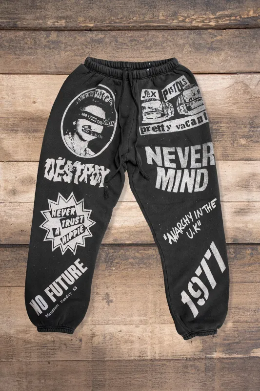 SEX PISTOLS NO FUTURE P.E. SWEATPANTS ***FINAL SALE*** made by MadeWorn