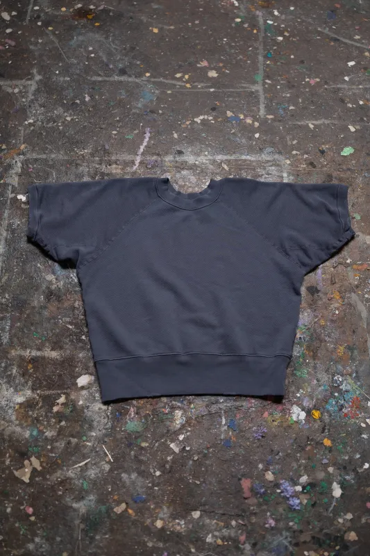 MADE WORN SHORT SLEEVE SWEATSHIRT VINTAGE NAVY made by MadeWorn