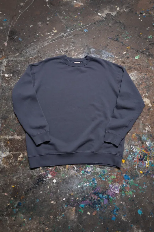 MADE WORN CLASSIC CREW SWEATSHIRT VINTAGE NAVY made by MadeWorn