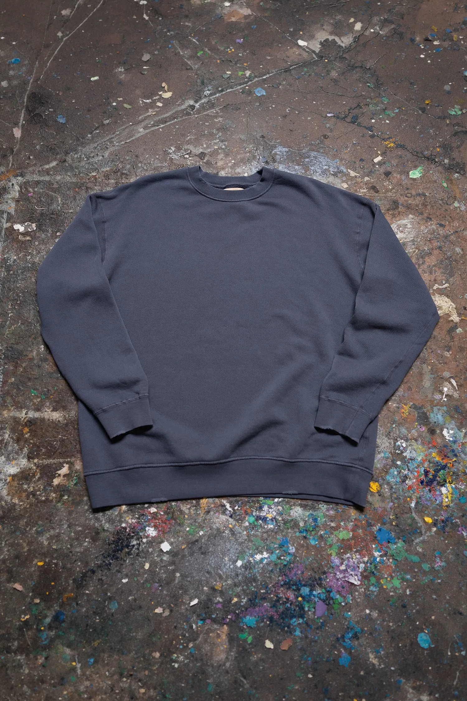 MADE WORN CLASSIC CREW SWEATSHIRT VINTAGE NAVY sold by MadeWorn
