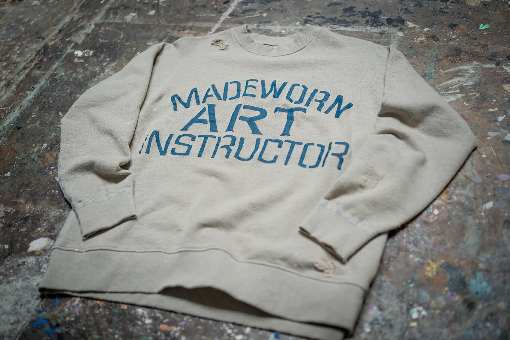 MADE WORN ART INSTRUCTOR CLASSIC CREW SWEATSHIRT sold by MadeWorn product image thumbnail 3