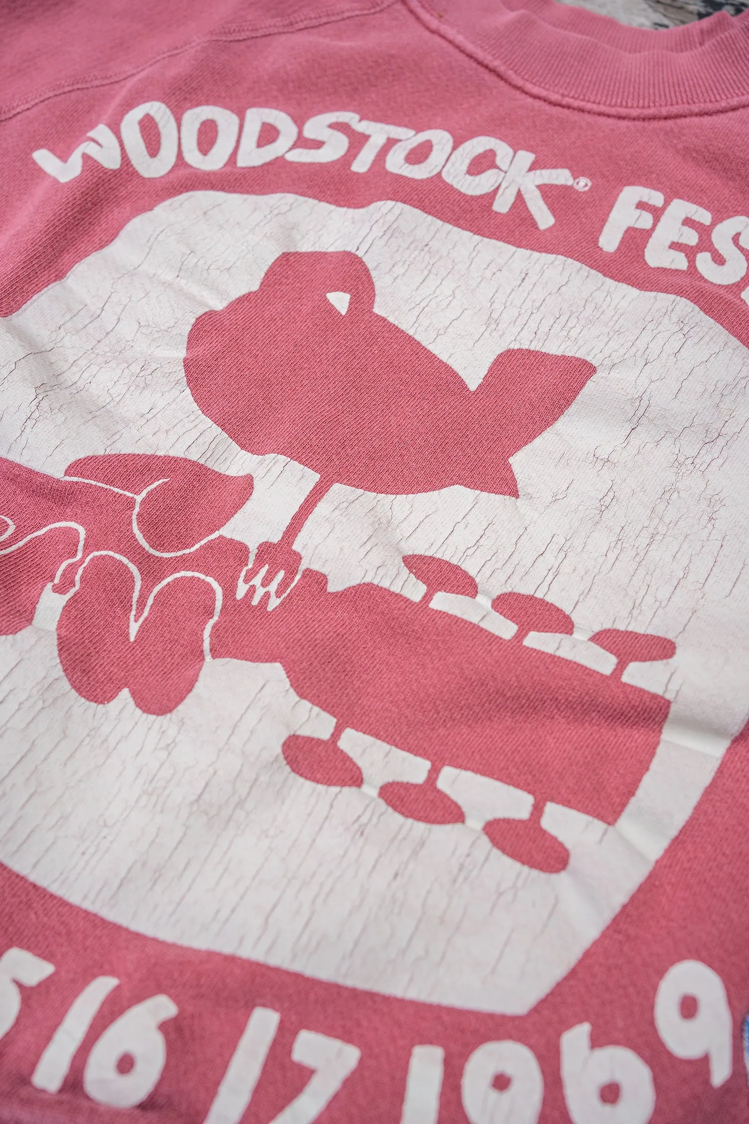 WOODSTOCK FESTIVAL SHORT SLEEVE SWEATSHIRT sold by MadeWorn product image thumbnail 2