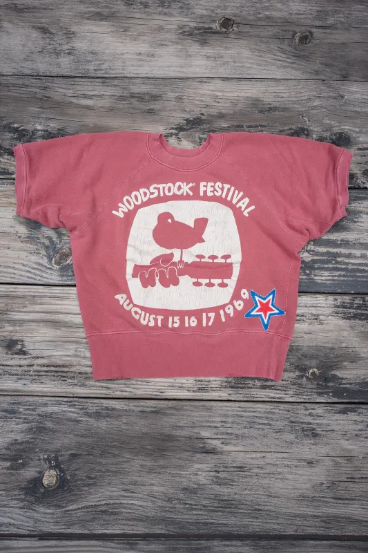 WOODSTOCK FESTIVAL SHORT SLEEVE SWEATSHIRT made by MadeWorn