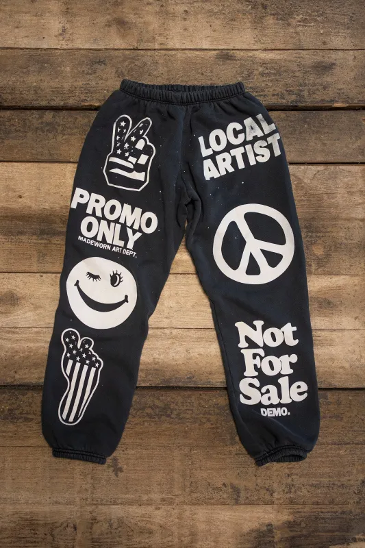MADE WORN NOT FOR SALE P.E. SWEATPANTS COAL made by MadeWorn