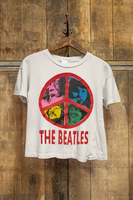 BEATLES ALL YOU NEED IS PEACE CROP made by MadeWorn