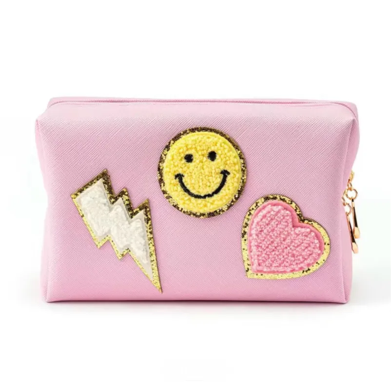 Patchwork Glam Cosmetic Bag sold by Sahira Jewelry Design