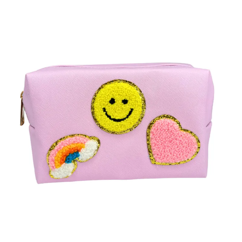 Patchwork Rainbow Cosmetic Bag sold by Sahira Jewelry Design