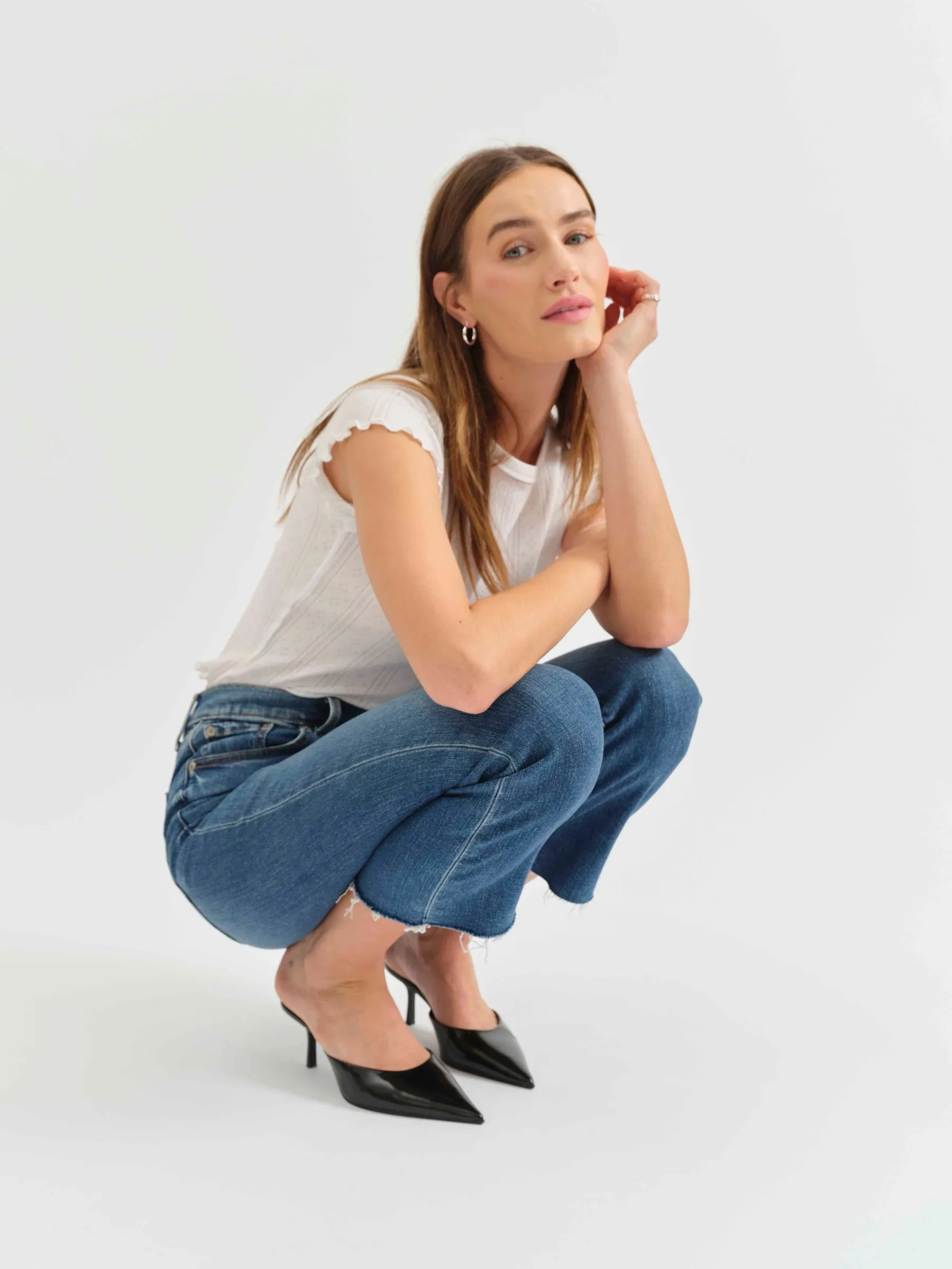 Shy Girl Crop Flare in Influencer sold by Daze product image thumbnail 2