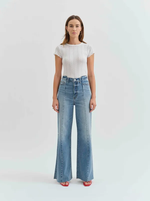 Rocky High Rise Palazzo in Dream On Vintage sold by Daze