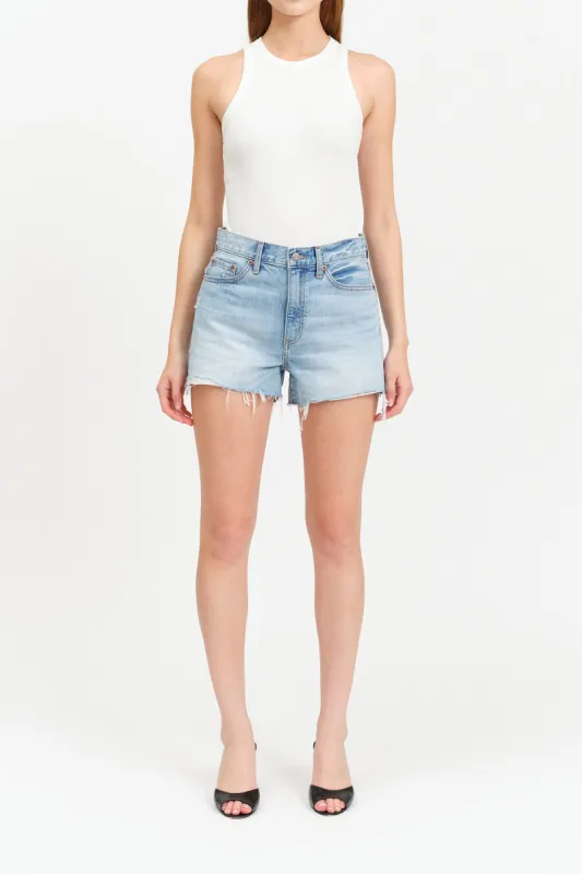 Troublemaker High Rise Short in Ice Cream Vintage sold by Daze