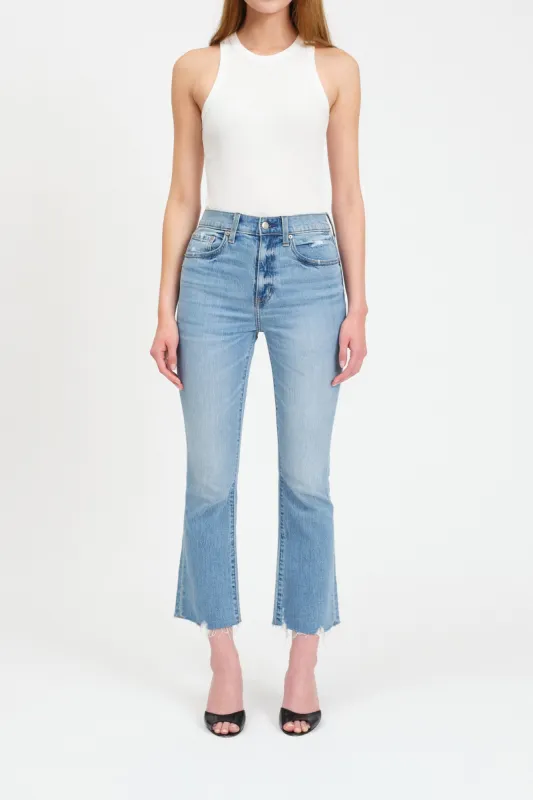 Shy Girl Crop Flare in Marina Vintage sold by Daze