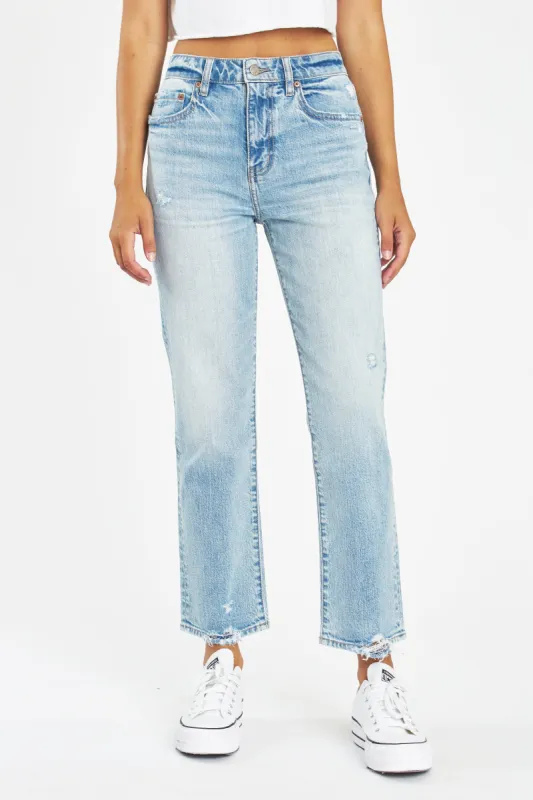 Straight Up High Rise in High Key sold by Daze