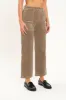 Pleaser High Rise Wide Ankle in Decaf sold by Daze