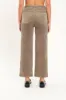 Pleaser High Rise Wide Ankle in Decaf sold by Daze