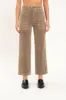 Pleaser High Rise Wide Ankle in Decaf sold by Daze