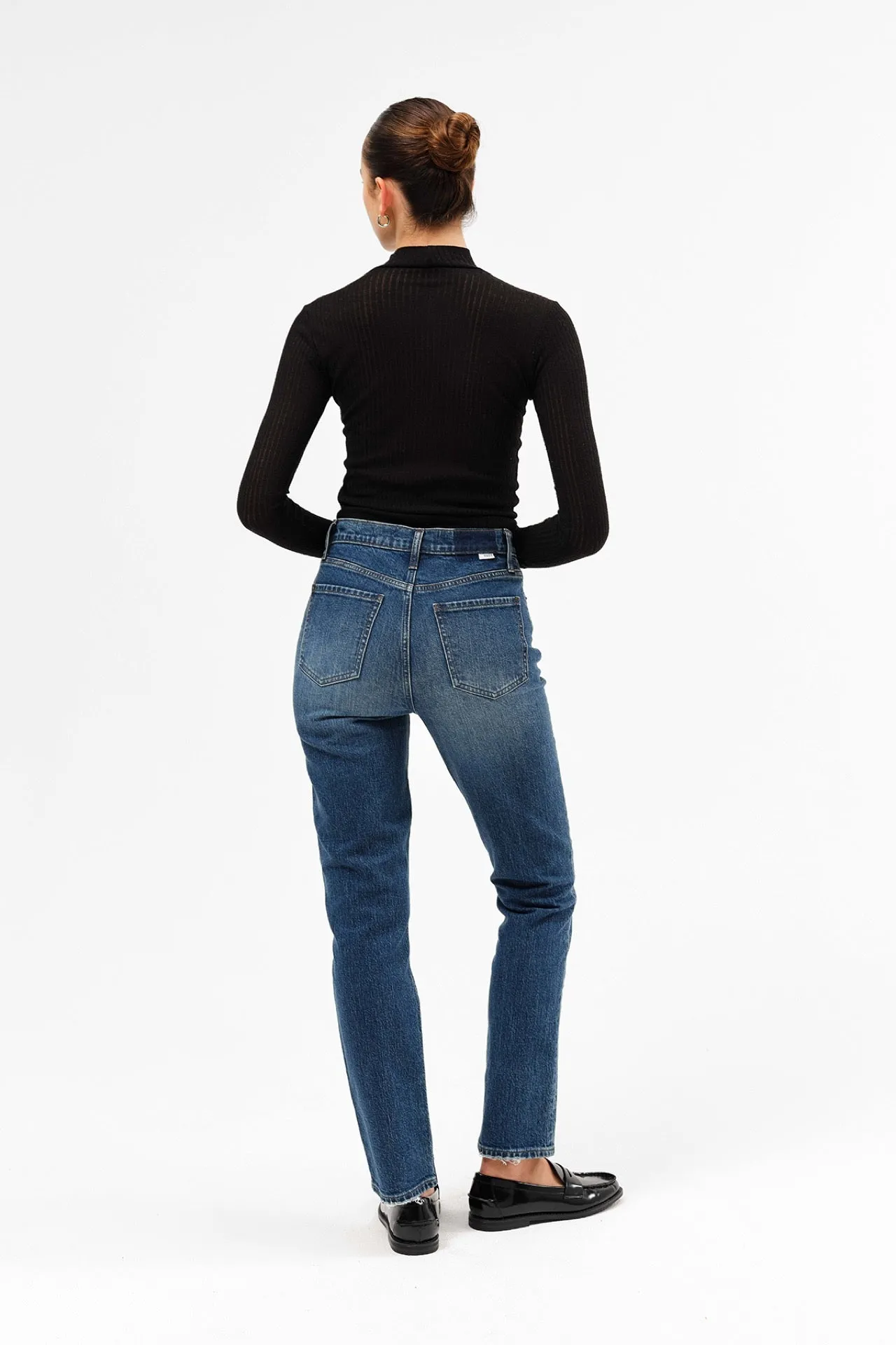 Smarty Pants High Rise Slim Straight in Passion sold by Daze product image thumbnail 4