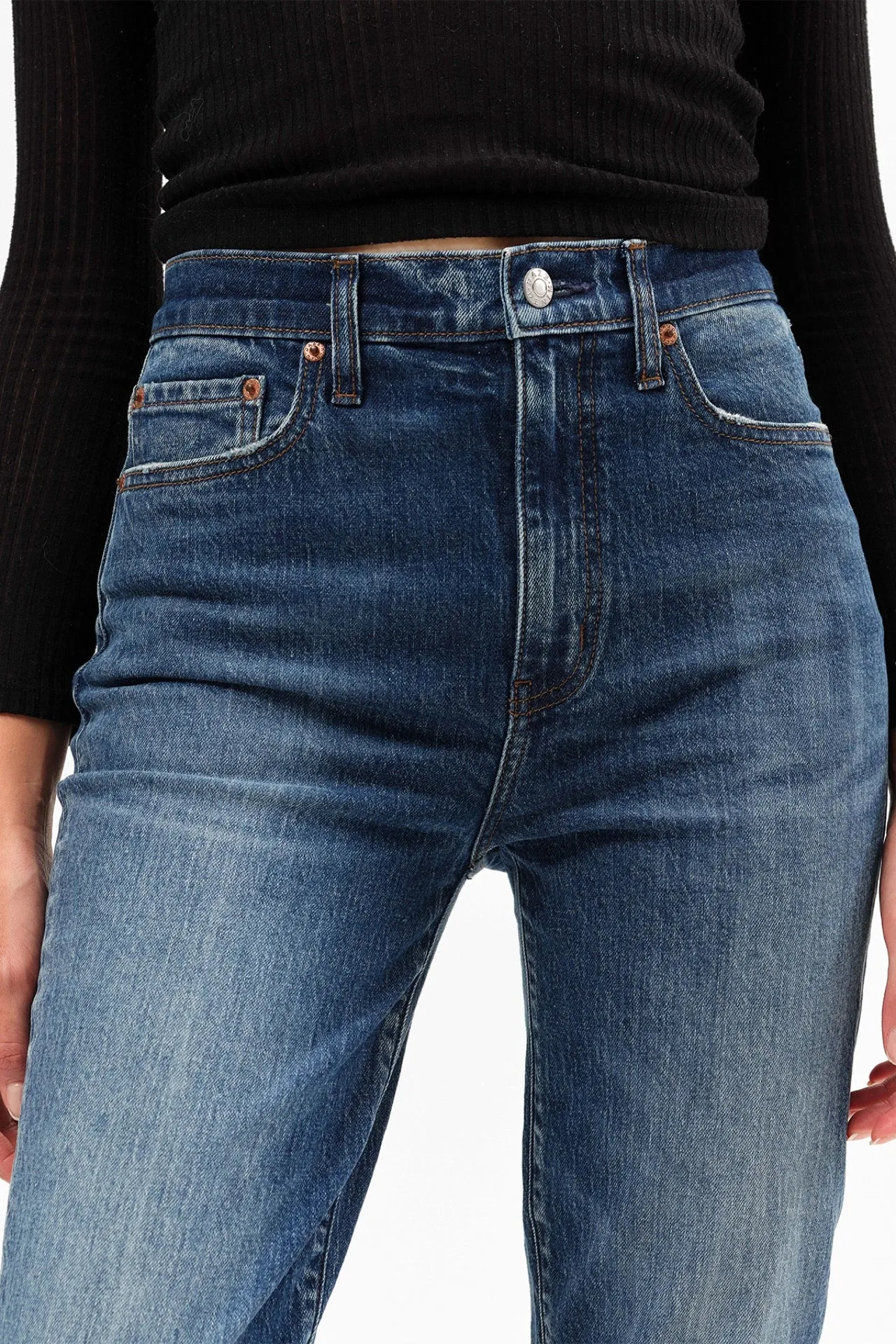 Smarty Pants High Rise Slim Straight in Passion sold by Daze product image thumbnail 5