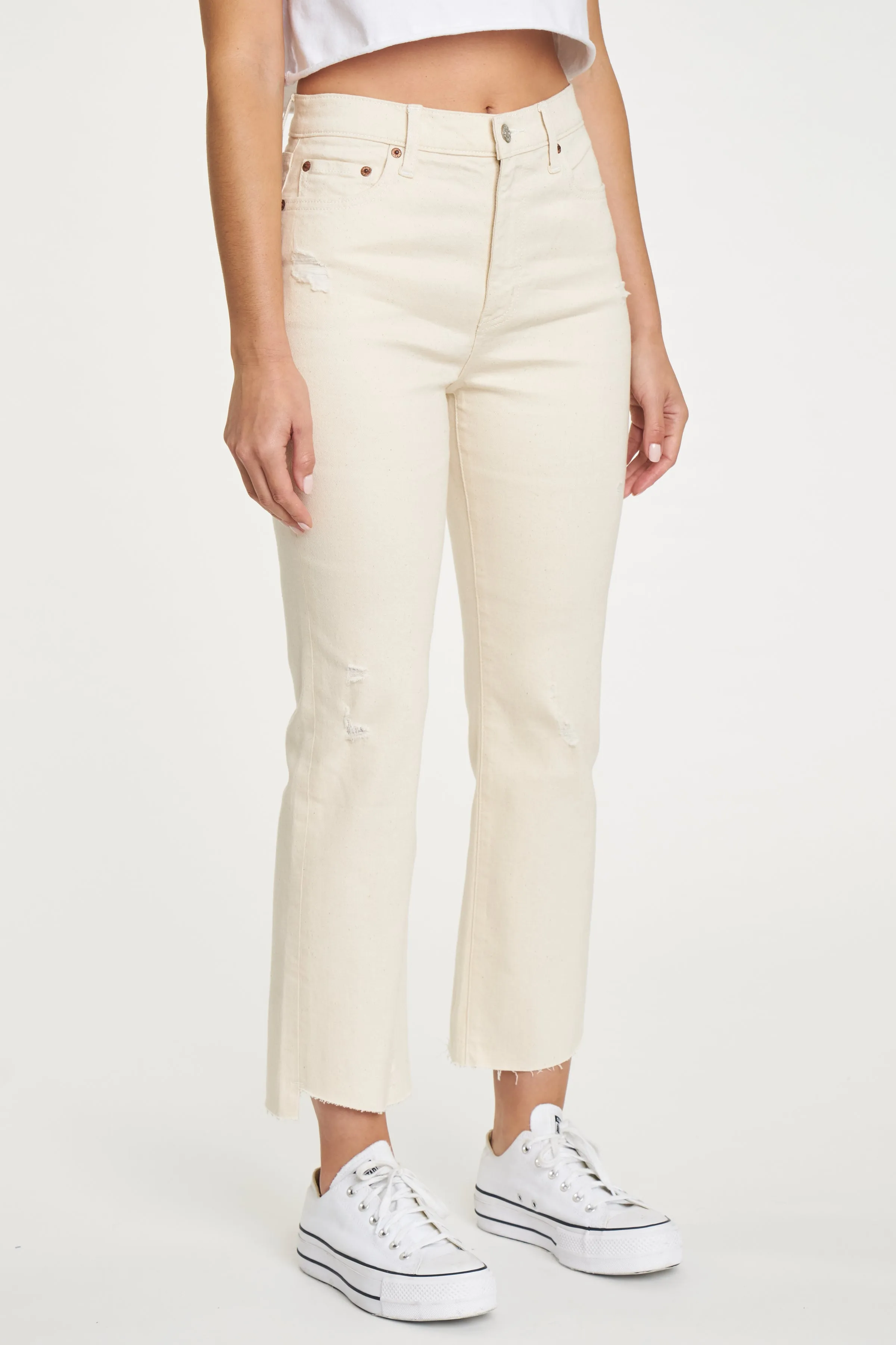 Shy Girl High Rise Crop Flare in Bare sold by Daze product image thumbnail 2