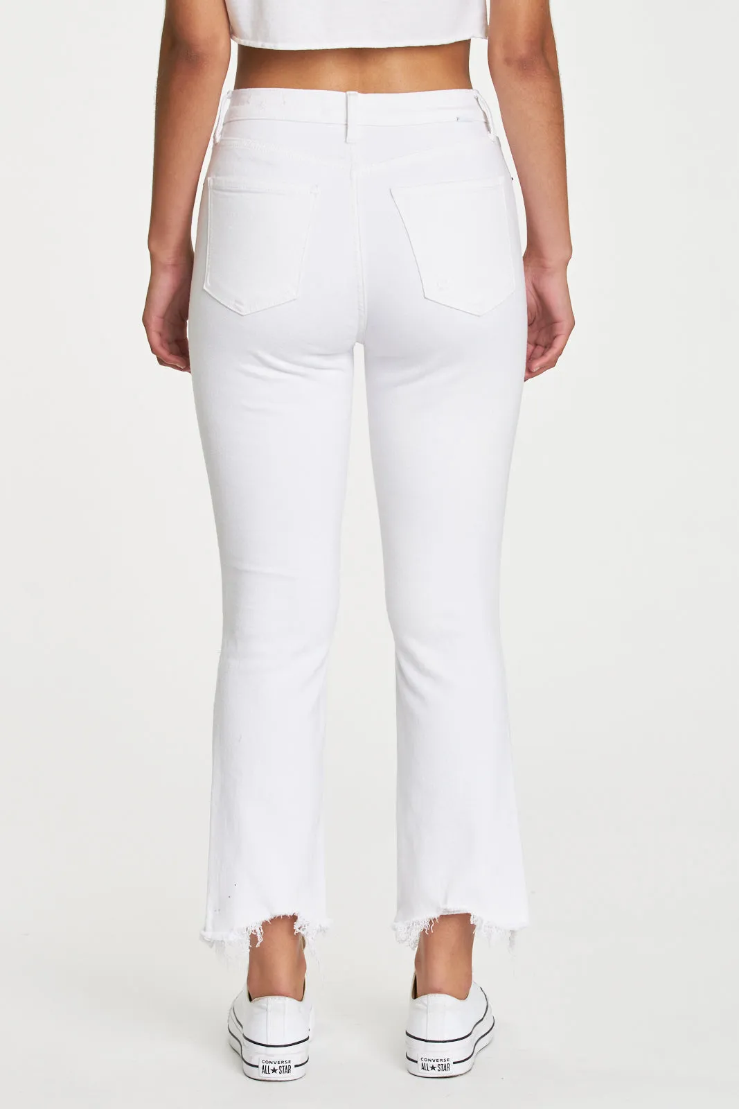 Shy Girl High Rise Crop Flare in First Love sold by Daze product image thumbnail 4