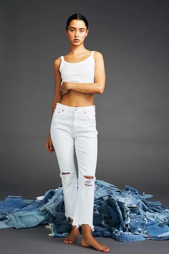 Shy Girl High Rise Crop Flare in First Love sold by Daze product image thumbnail 2