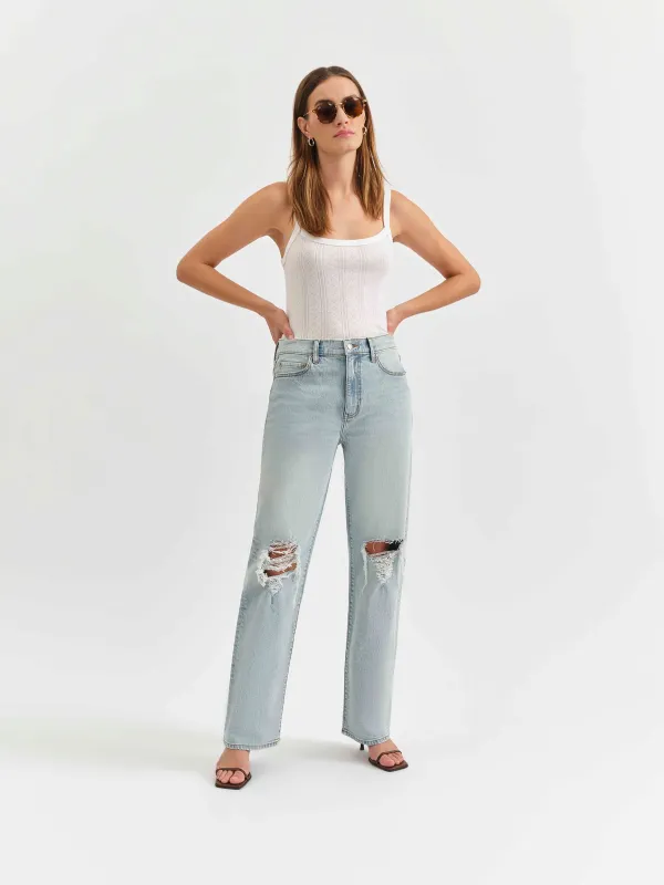 1999 Jeans Slouch 90s Fit in Bull's Eye Distressed sold by Daze